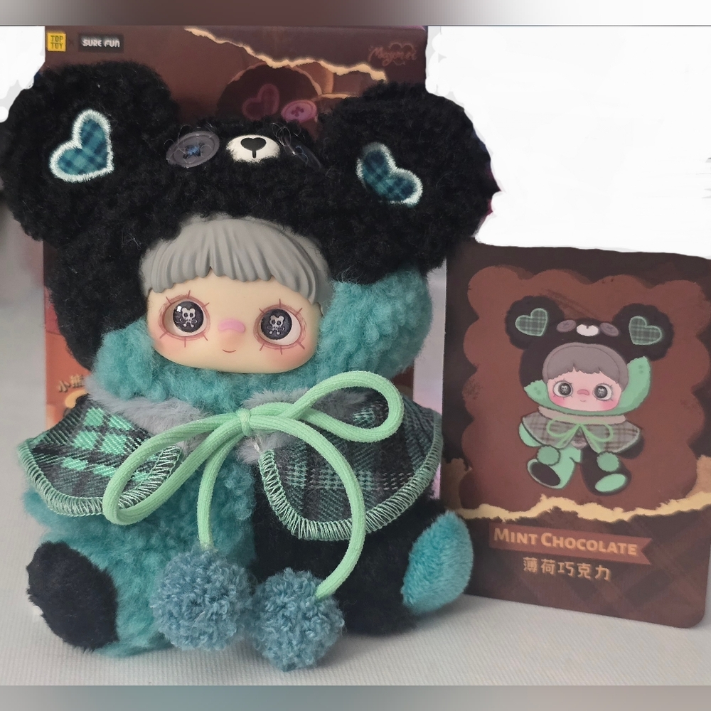 Maymei Tiny Bear Cookie Series Plush Pendant  "Mint Chocolate" - Picture 7 of 15